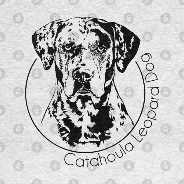 Catahoula Leopard Dog Portrait by wilsigns